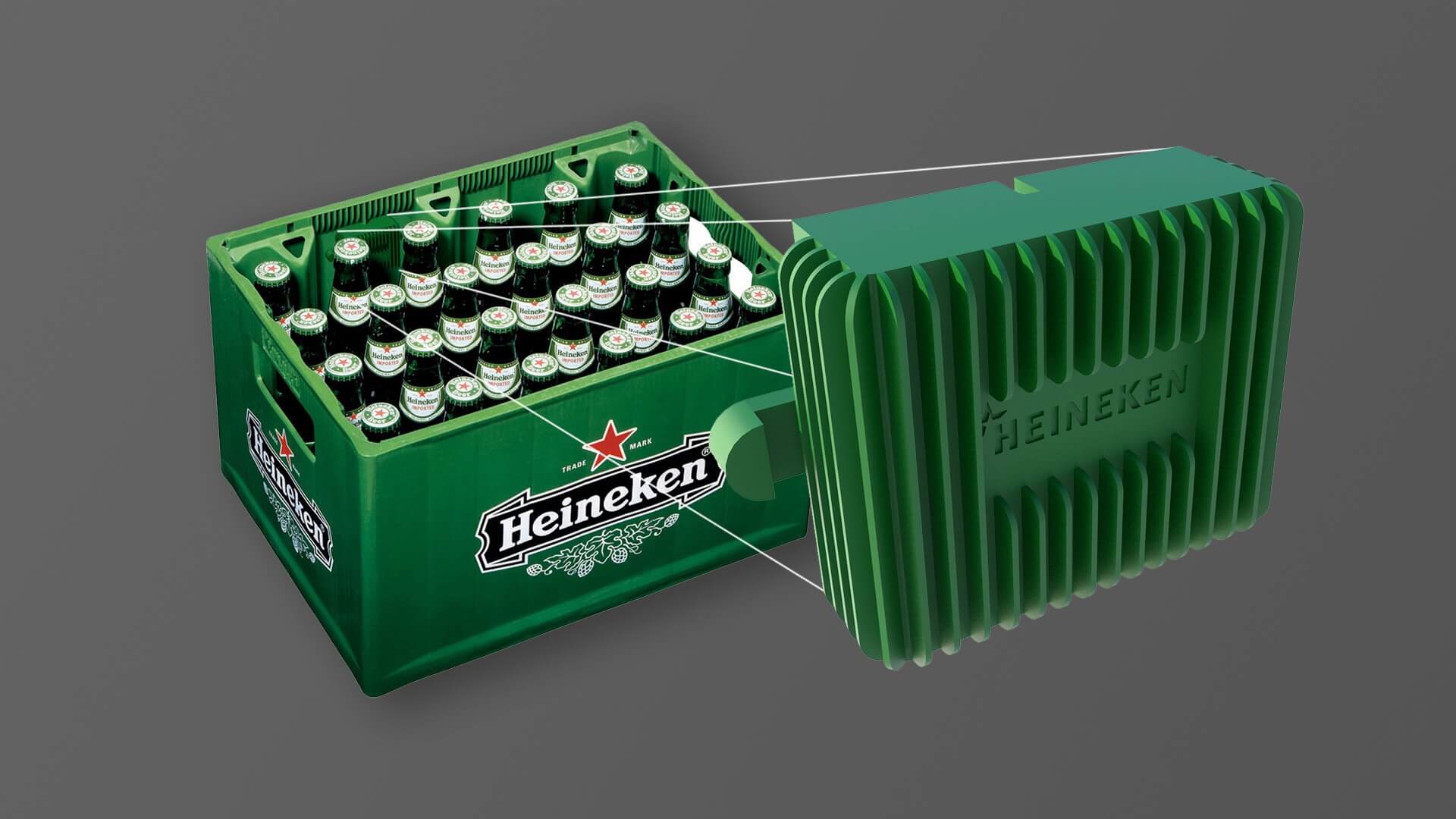Crate Tracking System, with Heineken Solder